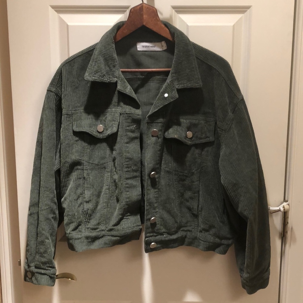 Cropped corduroy jacket
